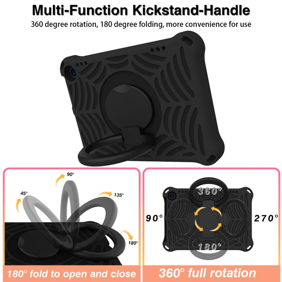 For Amazon Kindle Fire HD 8 2022 / 2020 Spider King Silicone Protective Tablet Case(Black)