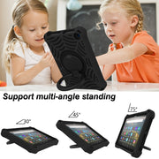 For Amazon Kindle Fire HD 8 2022 / 2020 Spider King Silicone Protective Tablet Case(Black)
