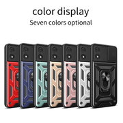 For Motorola Moto E13 4G Sliding Camera Cover Design TPU+PC Phone Case(Red)