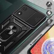 For Motorola Moto E13 4G Sliding Camera Cover Design TPU+PC Phone Case(Red)