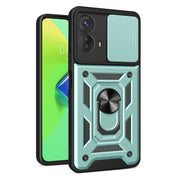 For Motorola Moto G53 5G Sliding Camera Cover Design TPU+PC Phone Case(Green)