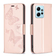 For Xiaomi Redmi Note 12 4G Global Two Butterflies Embossing Leather Phone Case(Rose Gold) - free shipping - PMC TechLife - Order now!
