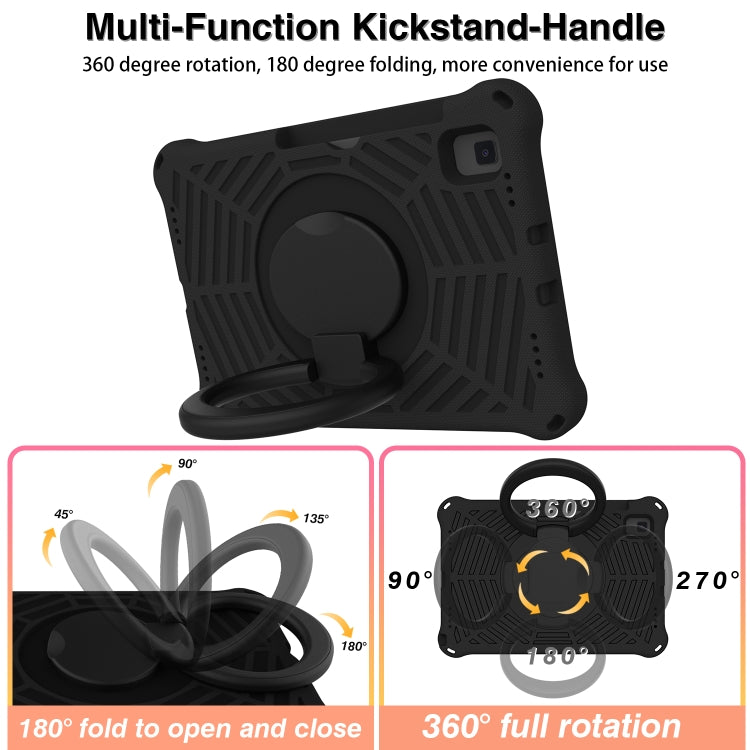 For Samsung Galaxy Tab A7 10.4 2020 T500 Spider King Silicone Protective Tablet Case(Black)