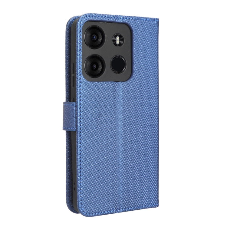 For Tecno Spark Go 2023 Diamond Texture Leather Phone Case(Blue)