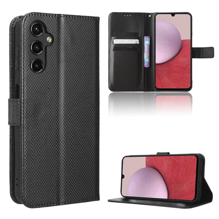 For Samsung Galaxy A24 4G Diamond Texture Leather Phone Case(Black)