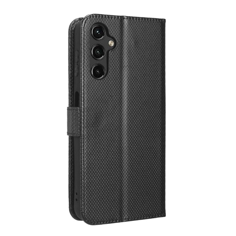 For Samsung Galaxy A24 4G Diamond Texture Leather Phone Case(Black)