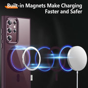 For Samsung Galaxy S23 Ultra 5G Acrylic PC MagSafe Magnetic Phone Case(Red)