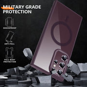 For Samsung Galaxy S23 Ultra 5G Acrylic PC MagSafe Magnetic Phone Case(Red)