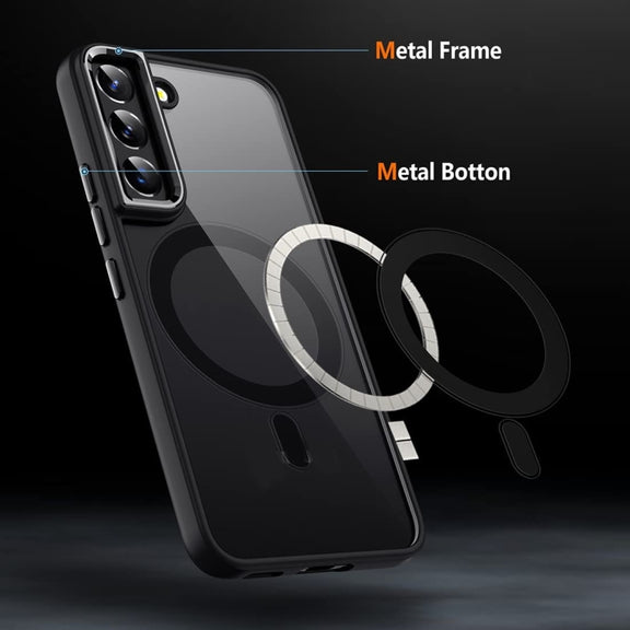 For Samsung Galaxy S23+ 5G Acrylic PC MagSafe Magnetic Phone Case(Black)