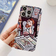For iPhone 12 Precise Hole Oil Painting Glossy PC Phone Case(Newspaper) - iPhone 12 / 12 Pro Cases by PMC TechLife | Online Shopping South Africa | PMC TechLife