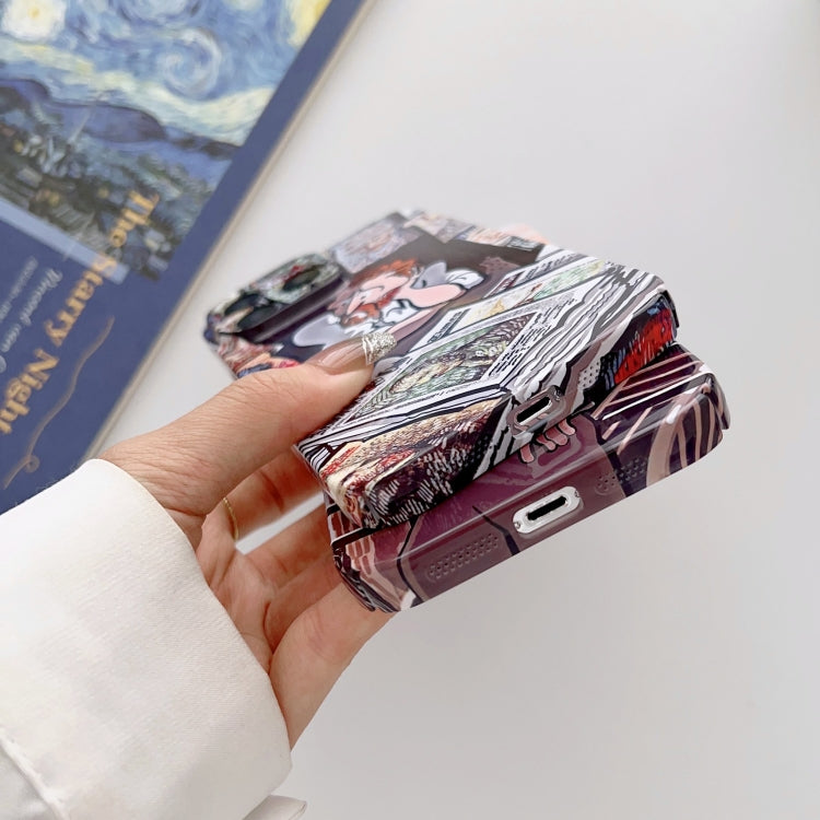 For iPhone 11 Precise Hole Oil Painting Glossy PC Phone Case(Train)