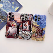 For iPhone 11 Pro Max Precise Hole Oil Painting Glossy PC Phone Case(Tower)