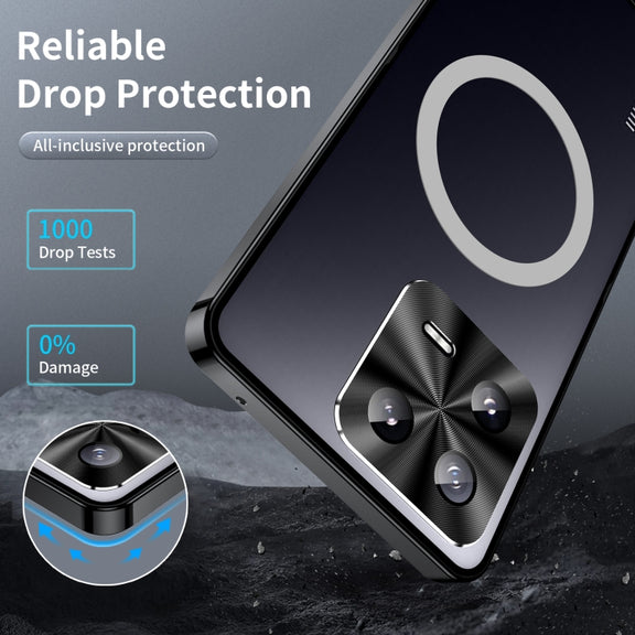For Xiaomi 13 MagSafe Magnetic Frosted Metal Phone Case(Black)