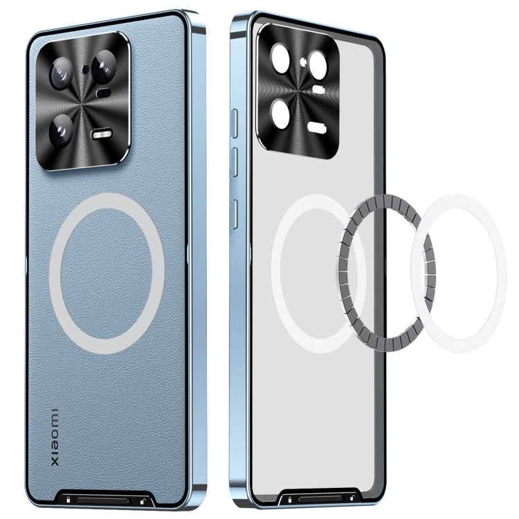 For Xiaomi 13 Pro MagSafe Magnetic Frosted Metal Phone Case(Blue)