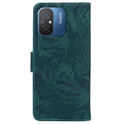 For Xiaomi Redmi 12C / 11A Tiger Embossing Pattern Flip Leather Phone Case(Green)