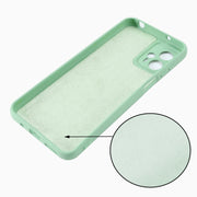 For Motorola Moto G13 / G23 Pure Color Liquid Silicone Shockproof Phone Case(Green)