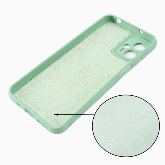 For Motorola Moto G13 / G23 Pure Color Liquid Silicone Shockproof Phone Case(Green)