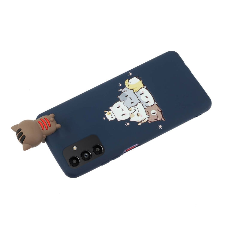 For Samsung Galaxy A14 5G Shockproof Cartoon TPU Phone Case(Stacked Cats)