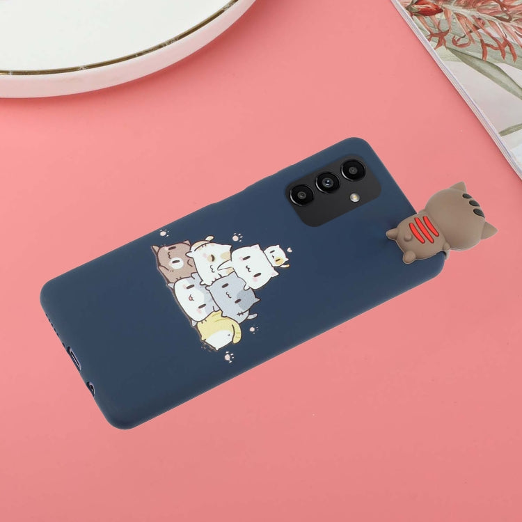 For Samsung Galaxy A14 5G Shockproof Cartoon TPU Phone Case(Stacked Cats)