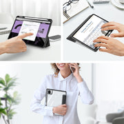 For Xiaomi Pad 6 / 6 Pro DUX DUCIS TOBY Series Antiskid Leather Tablet Case with Sleep / Wake-up Function(Black)