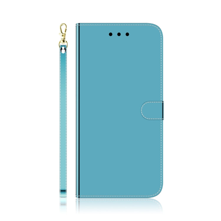 For Samsung Galaxy A24 4G Imitated Mirror Surface Leather Phone Case(Blue)