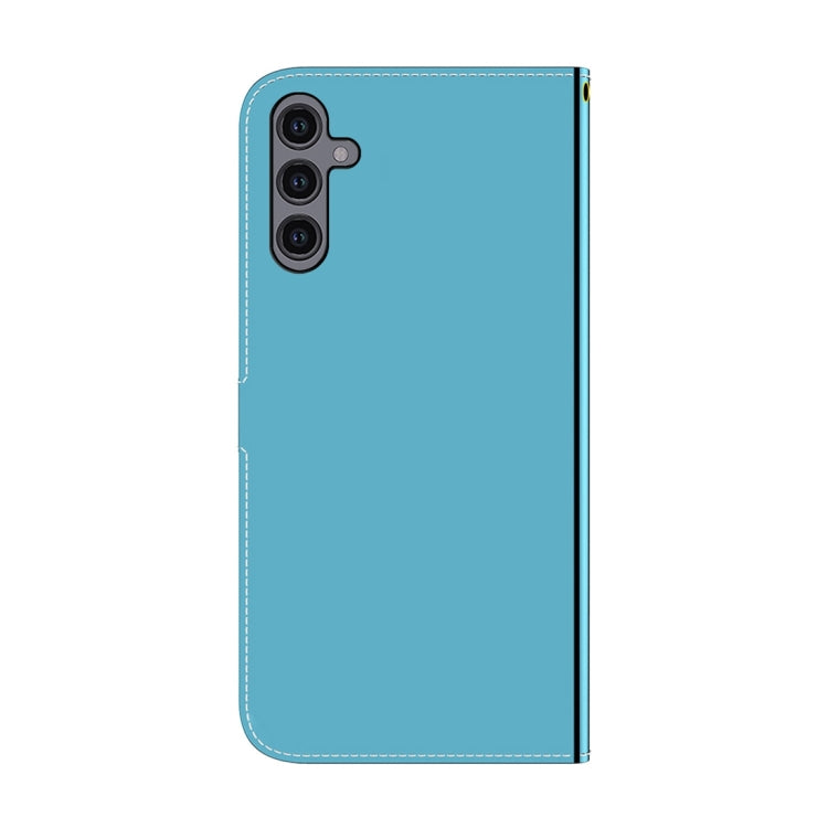 For Samsung Galaxy A24 4G Imitated Mirror Surface Leather Phone Case(Blue)