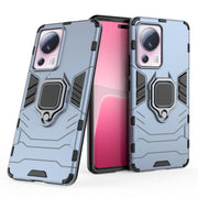 For Xiaomi 13 Lite Magnetic Ring Holder PC + TPU Phone Case(Navy Blue)