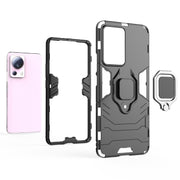 For Xiaomi 13 Lite Magnetic Ring Holder PC + TPU Phone Case(Navy Blue)
