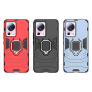 For Xiaomi 13 Lite Magnetic Ring Holder PC + TPU Phone Case(Navy Blue)