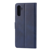 For Samsung Galaxy A14 5G Embossed Happy Cat Pattern Flip Leather Phone Case(Blue)