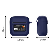 For JBL Tour Pro 2 Silicone Wireless Earphone Protective Case(Deep Green)