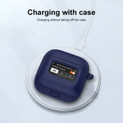 For JBL Tour Pro 2 Silicone Wireless Earphone Protective Case(White)