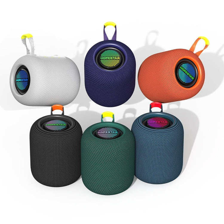HOPESTAR H56 IPX6 Water-resistant 10W TWS Subwoofer Light Bluetooth Speaker(Black)
