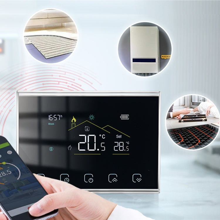 BHT-8000RF-VA- GACW Wireless Smart LED Screen Thermostat With WiFi, Specification:Water / Boiler Heating