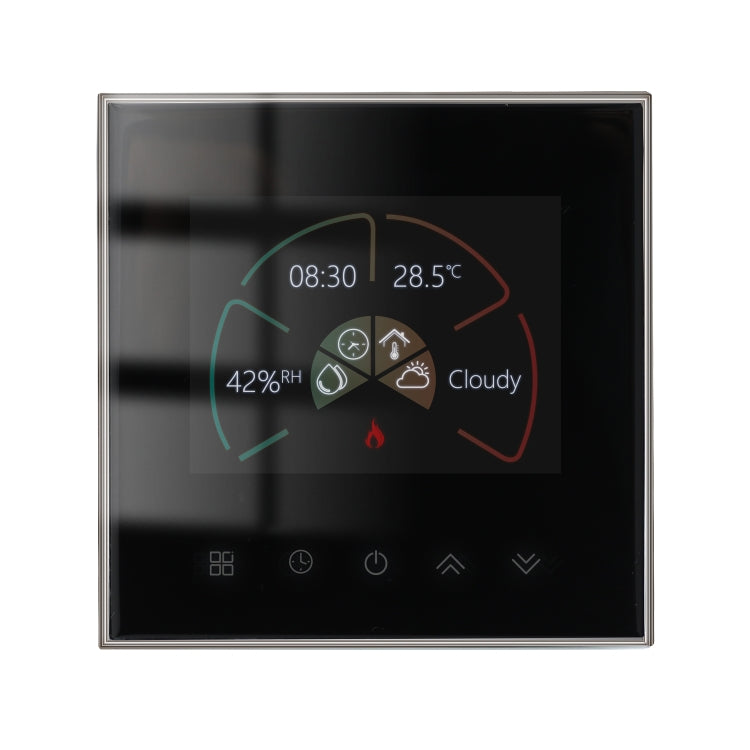 BHT-2002GBLM 220V Smart Home Heating Thermostat Electric Heating WiFi Thermostat with External Sensor Wire(Black)