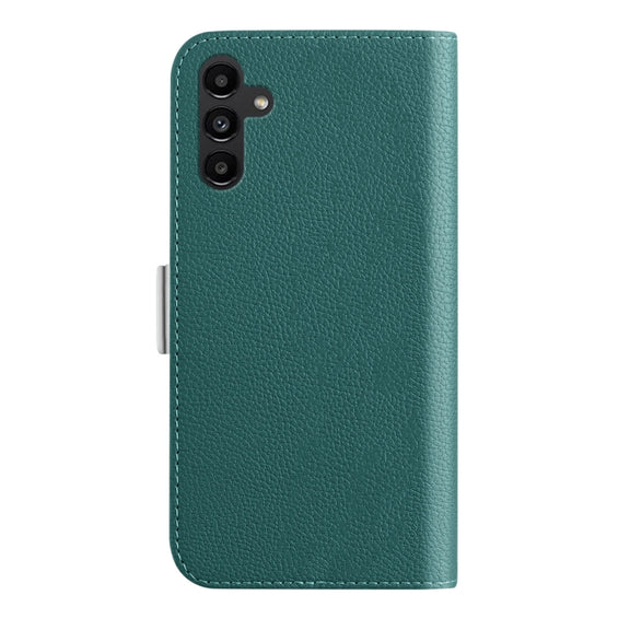 For Samsung Galaxy A24 4G Candy Color Litchi Texture Leather Phone Case(Dark Green)