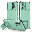 For Xiaomi Redmi Note 12 5G / Poco X5 Stereoscopic Holder Sliding Camshield Phone Case(Light Blue) - free shipping - PMC TechLife - Order now!