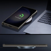 For Samsung Galaxy S23 Ultra 5G LK 3 in 1 MagSafe Magnetic Holder Phone Case(Black)