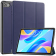 For Teclast M40 Plus Custer Pure Color 3-Fold Holder Leather Tablet Case(Dark Blue) - free shipping - PMC TechLife - Order now!
