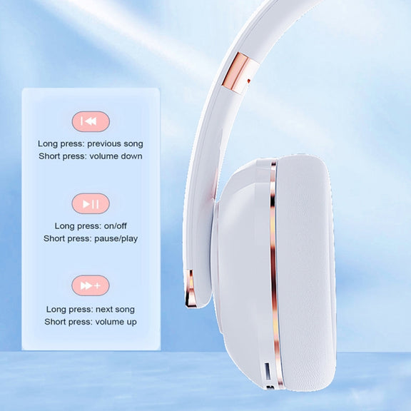 KE22 Folded Noise Reduction Wireless Bluetooth Headphones(Orange)