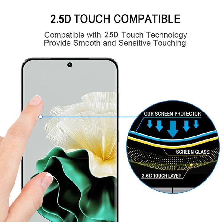For Huawei P60 / P60 Pro / P60 Art Edge Glue 3D Curved Edge Full Screen Tempered Glass Film