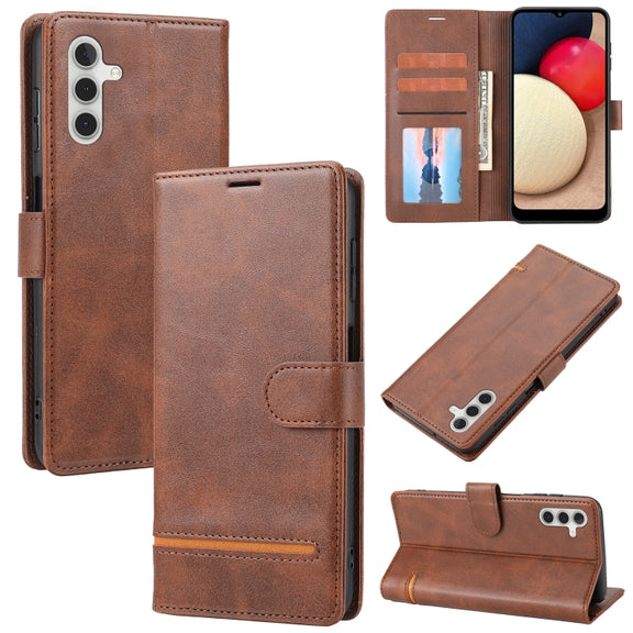 For Samsung Galaxy A24 4G Classic Wallet Flip Leather Phone Case(Brown)
