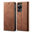 For Huawei P60/P60 Pro Denim Texture Leather Phone Case(Brown) - free shipping - PMC TechLife - Order now!