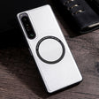 For Sony Xperia 1 IV Cloth Texture PU MagSafe Magnetic Phone Case(White) - free shipping - PMC TechLife - Order now!