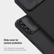 For Samsung Galaxy A14 4G NILLKIN Black Mirror Series Camshield PC Phone Case(Black)