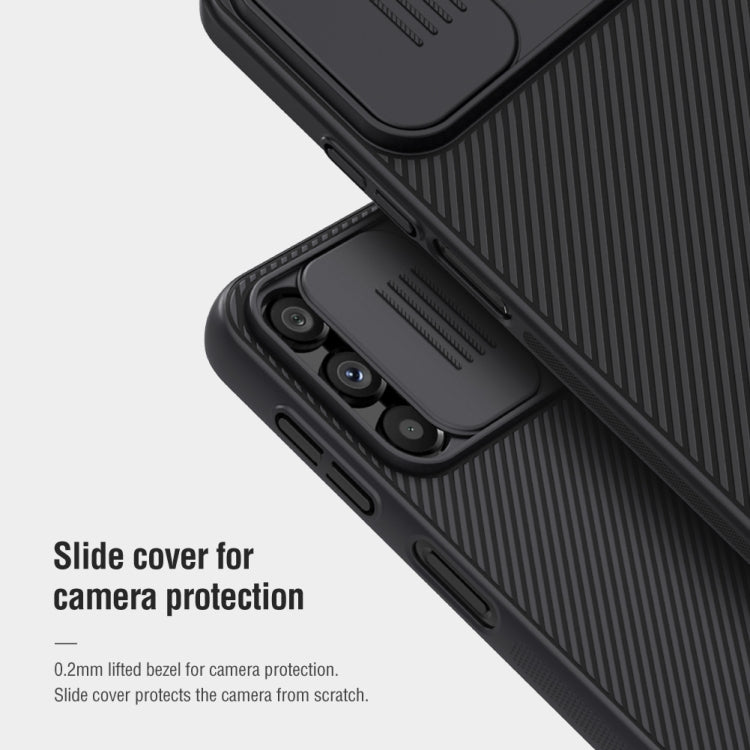 For Samsung Galaxy A14 4G NILLKIN Black Mirror Series Camshield PC Phone Case(Black)