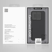 For Samsung Galaxy A14 4G NILLKIN Black Mirror Series Camshield PC Phone Case(Blue)