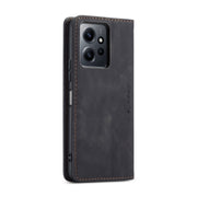 For Xiaomi Redmi Note 12 4G Global CaseMe 013 Multifunctional Horizontal Flip Leather Phone Case(Black)