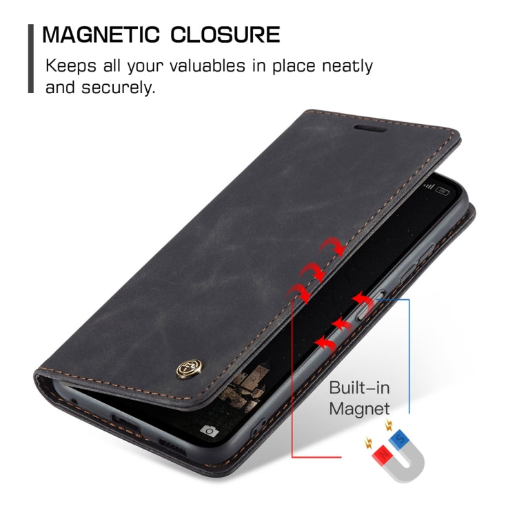 For Xiaomi Redmi Note 12 4G Global CaseMe 013 Multifunctional Horizontal Flip Leather Phone Case(Black)