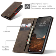For Xiaomi Redmi 11A / 12C CaseMe 013 Multifunctional Horizontal Flip Leather Phone Case(Coffee)